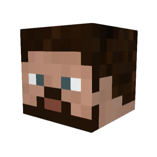 newbtoob Minecraft avatar head, 3D render