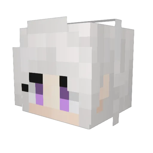 newde Minecraft avatar head, 3D render
