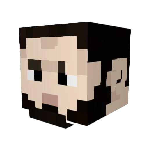 newinmc Minecraft avatar head, 3D render