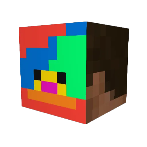 newlite15425 Minecraft avatar head, 3D render