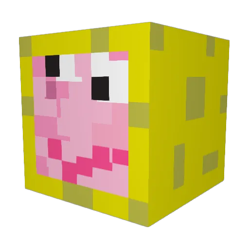 newmefd Minecraft avatar head, 3D render