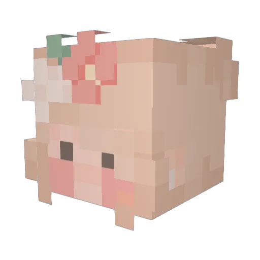 newoffer Minecraft avatar head, 3D render
