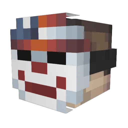 newradius Minecraft avatar head, 3D render