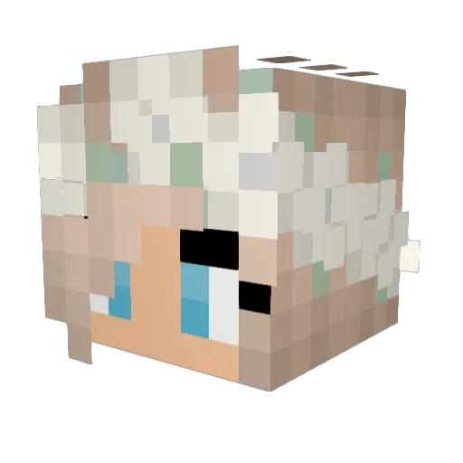 newromantics13 Minecraft avatar head, 3D render