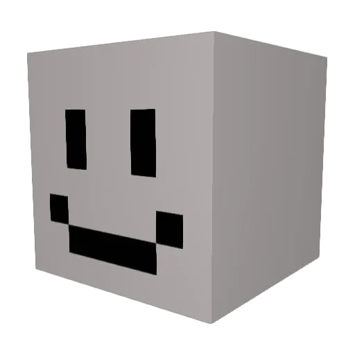 newspade Minecraft avatar head, 3D render