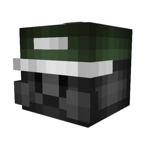 newt Minecraft avatar head, 3D render