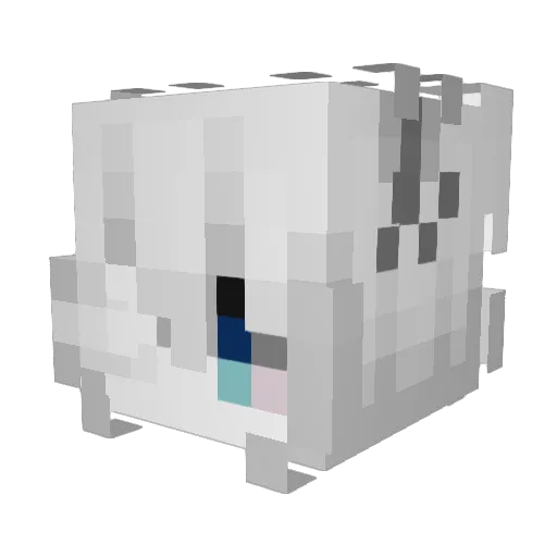 newuko Minecraft avatar head, 3D render