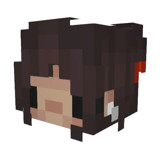 newyearsday Minecraft avatar head, 3D render