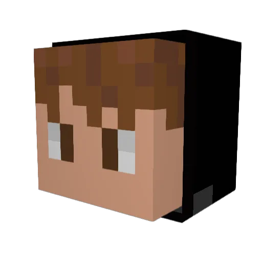 nexayen Minecraft avatar head, 3D render