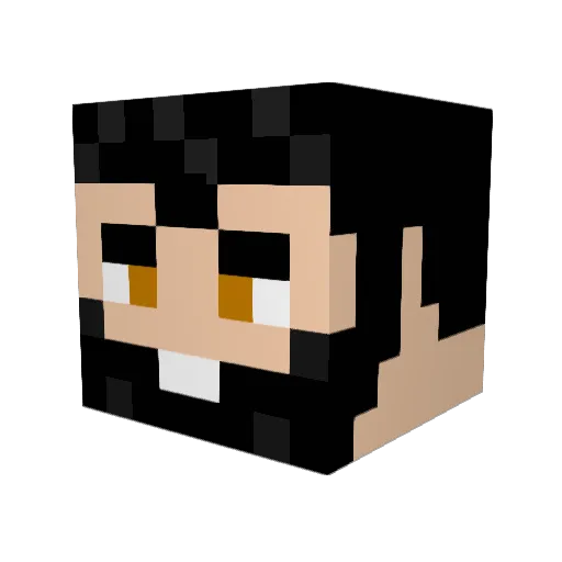 nexcors Minecraft avatar head, 3D render
