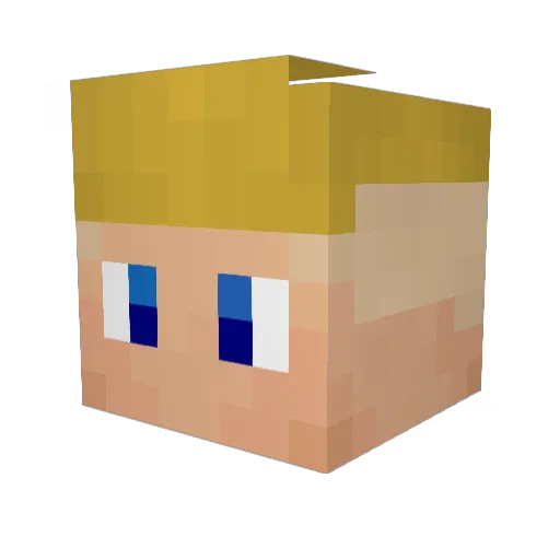 nexhy Minecraft avatar head, 3D render