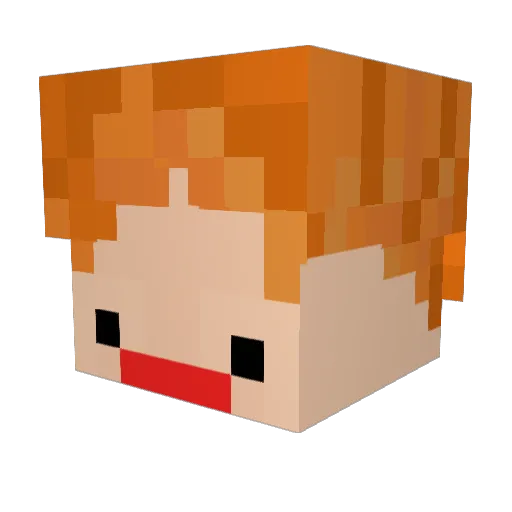 nexroGHG Minecraft avatar head, 3D render
