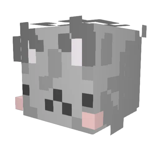 nextweed Minecraft avatar head, 3D render
