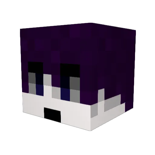 nexu666 Minecraft avatar head, 3D render