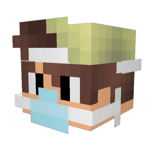 nexusjupiter Minecraft avatar head, 3D render