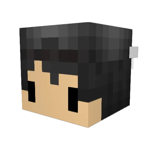 neymarlindo Minecraft avatar head, 3D render