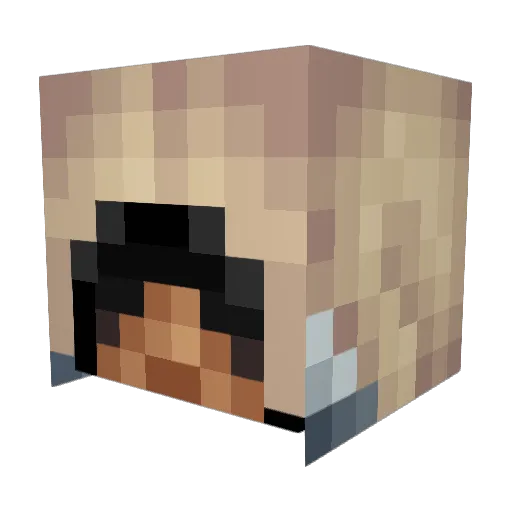nezbraska Minecraft avatar head, 3D render