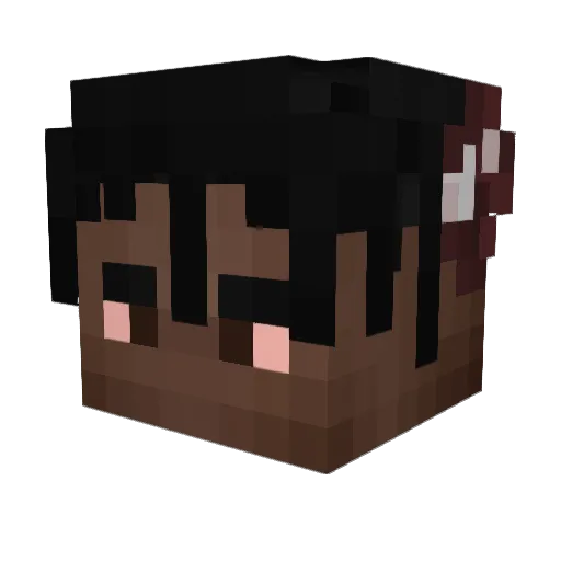 nezhh Minecraft avatar head, 3D render