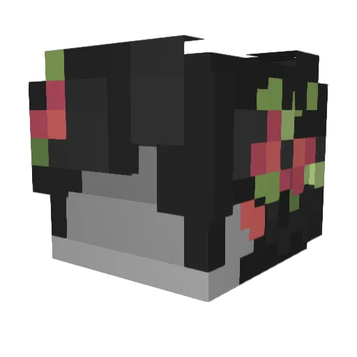 nezoshoki Minecraft avatar head, 3D render
