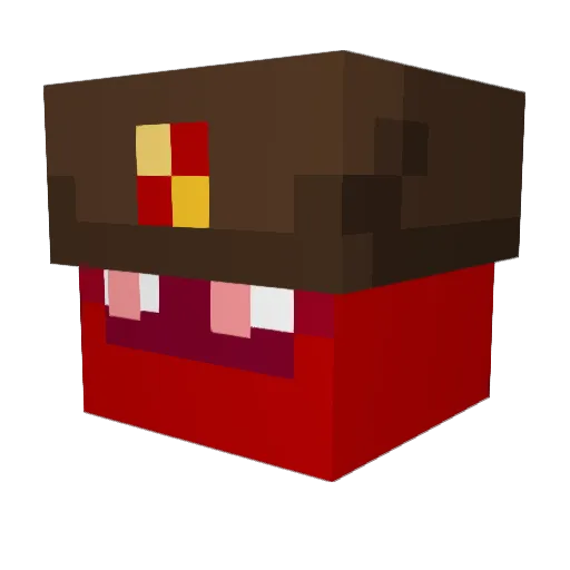 nezuko_x_ Minecraft avatar head, 3D render