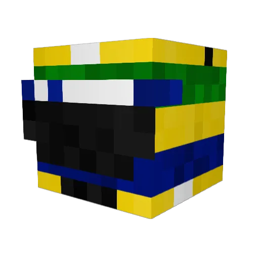 nezumer Minecraft avatar head, 3D render