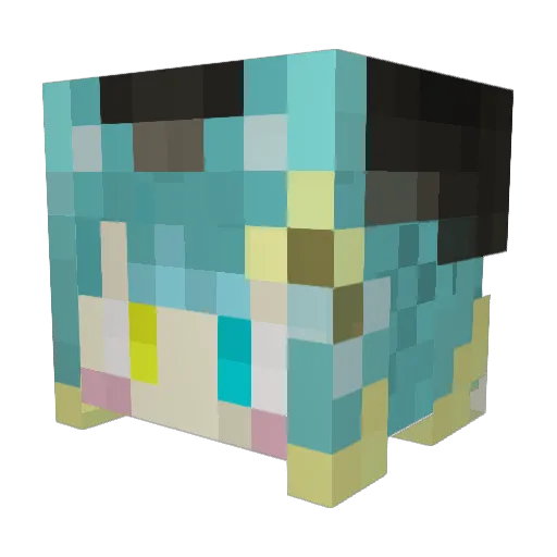 nezumi312 Minecraft avatar head, 3D render