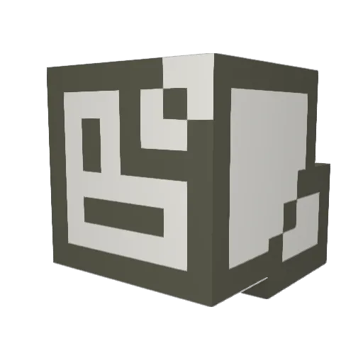 nezz50 Minecraft avatar head, 3D render