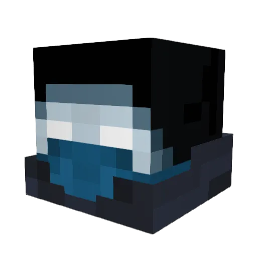 nfg7 Minecraft avatar head, 3D render