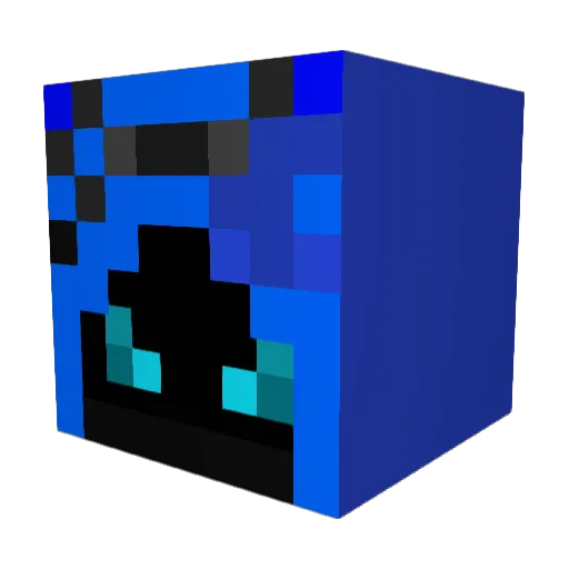 nflo Minecraft avatar head, 3D render