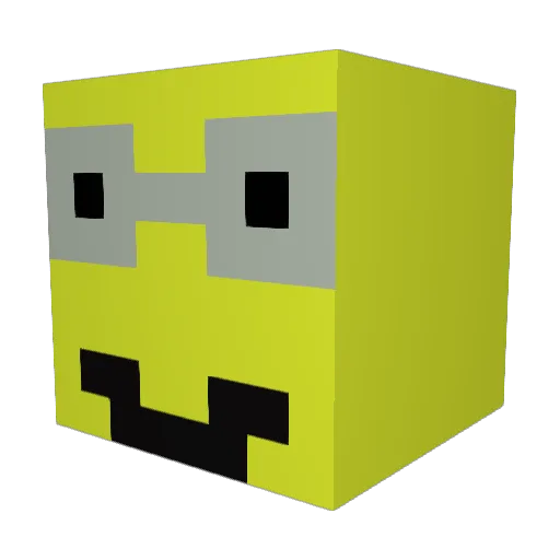 nfpyt Minecraft avatar head, 3D render