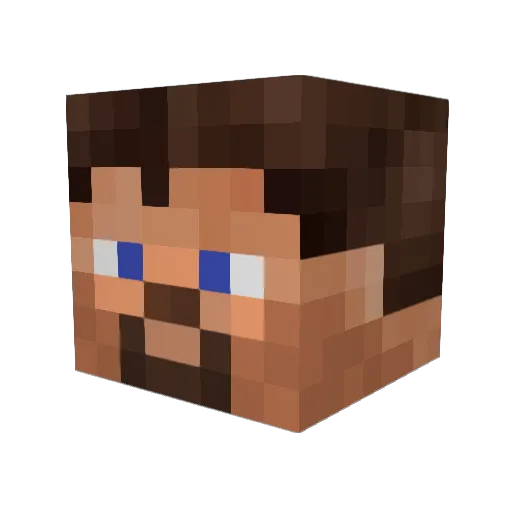 nfwocu Minecraft avatar head, 3D render