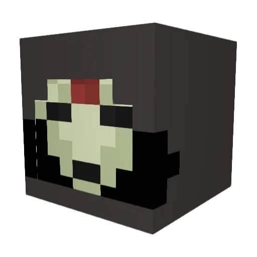 ngCRUX Minecraft avatar head, 3D render