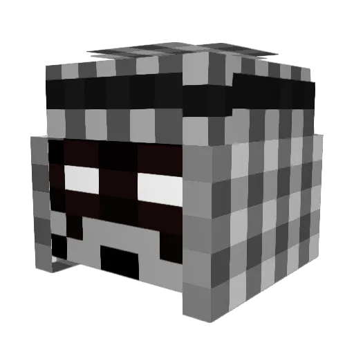 nga445 Minecraft avatar head, 3D render