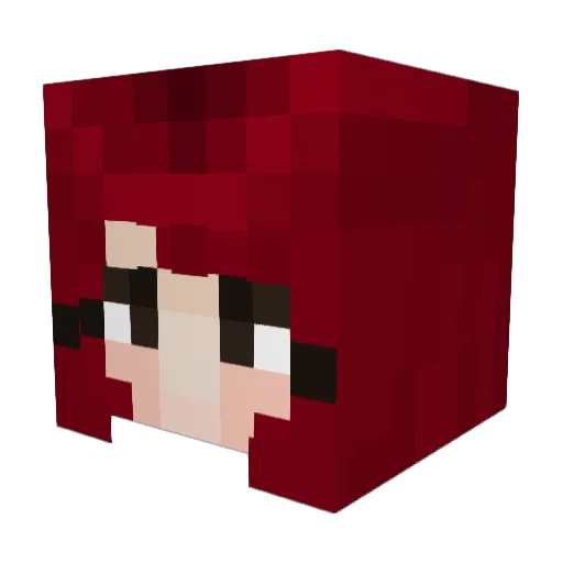ngaicho Minecraft avatar head, 3D render