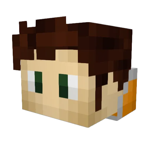 ngaminecraft Minecraft avatar head, 3D render