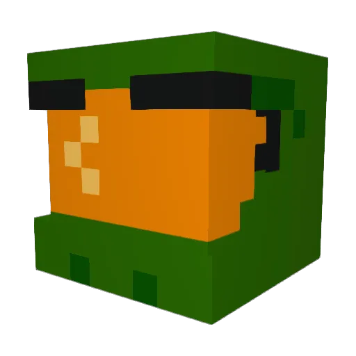ngc2000 Minecraft avatar head, 3D render