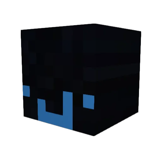ngc_0224 Minecraft avatar head, 3D render
