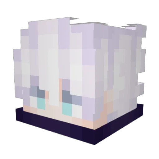 nghtcr Minecraft avatar head, 3D render
