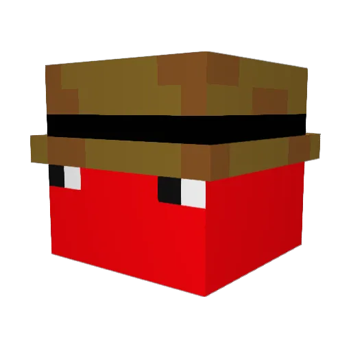 nghtlvll Minecraft avatar head, 3D render