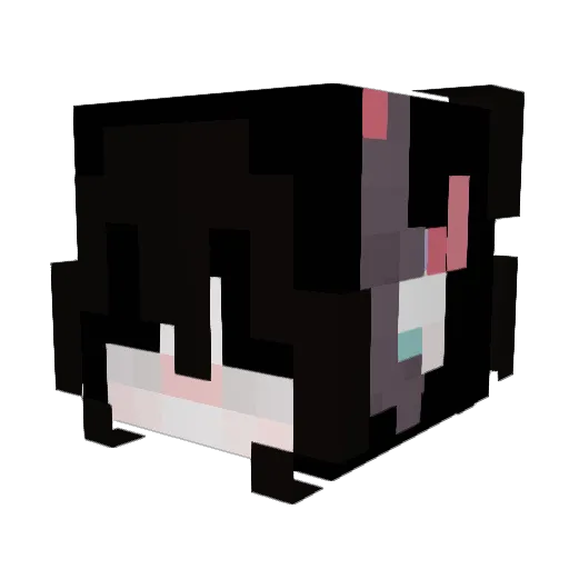 ngie_ Minecraft avatar head, 3D render