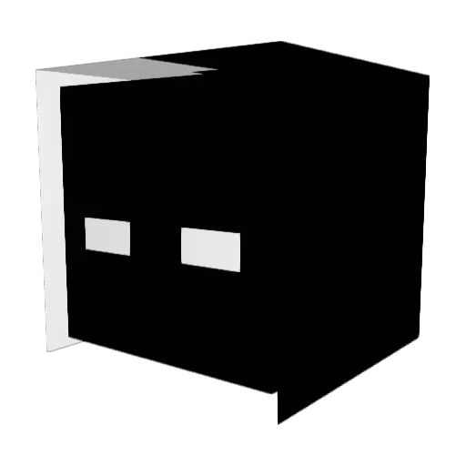 ngina Minecraft avatar head, 3D render