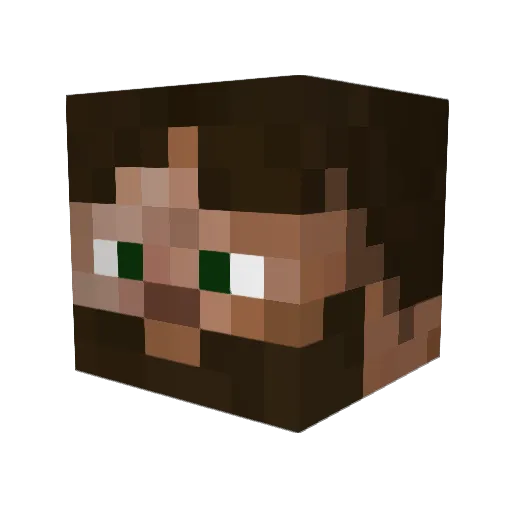 ngixx Minecraft avatar head, 3D render