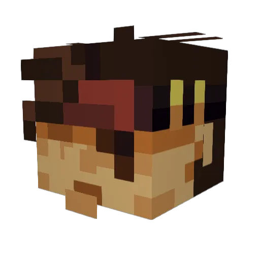 ngl42398 Minecraft avatar head, 3D render