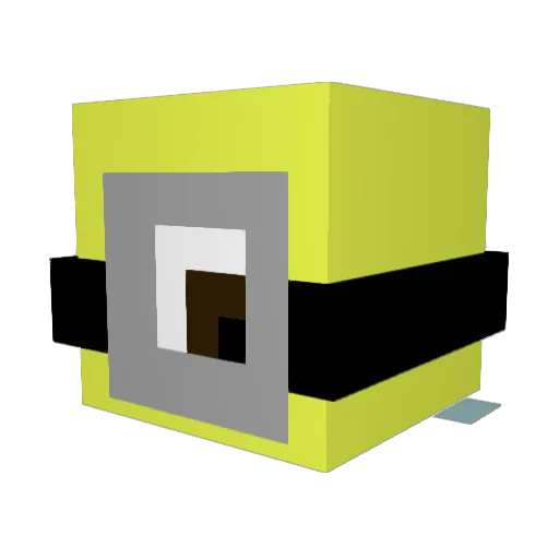 ngocelina Minecraft avatar head, 3D render