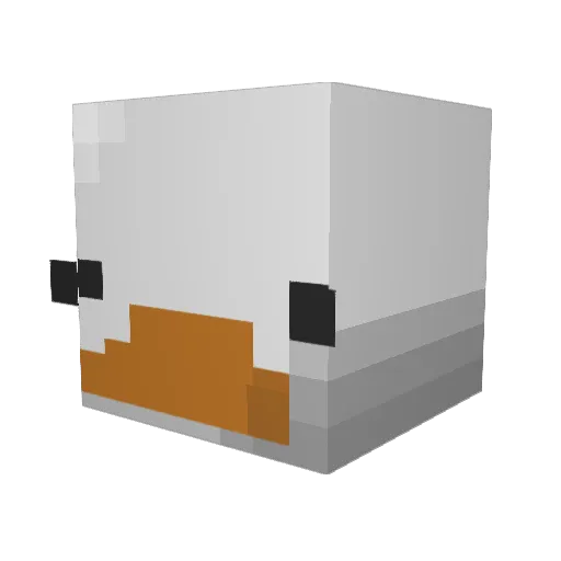 ngohin Minecraft avatar head, 3D render