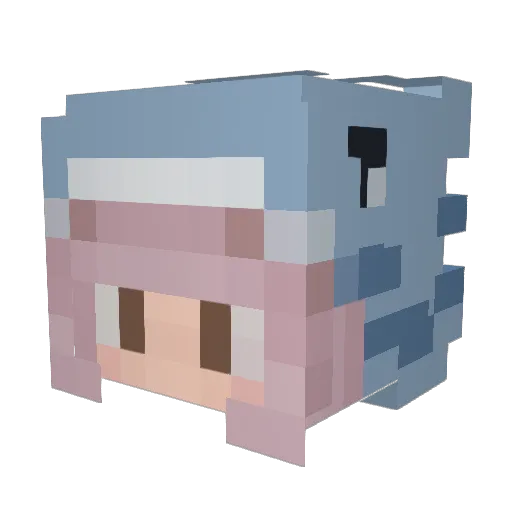 ngrachel23 Minecraft avatar head, 3D render