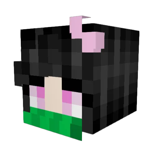 ngudez Minecraft avatar head, 3D render