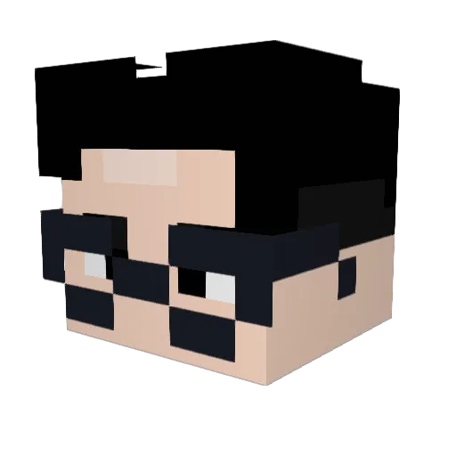 nguyndi Minecraft avatar head, 3D render