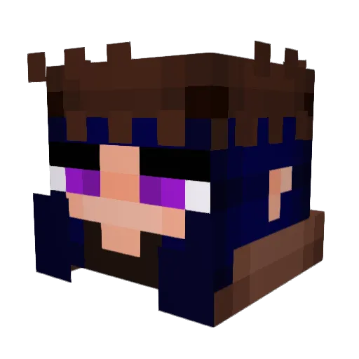 nh1402 Minecraft avatar head, 3D render
