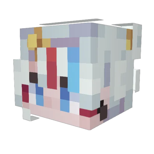 nh6_ Minecraft avatar head, 3D render